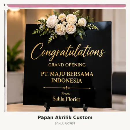 Papan Bunga Akrilik Purbaratu